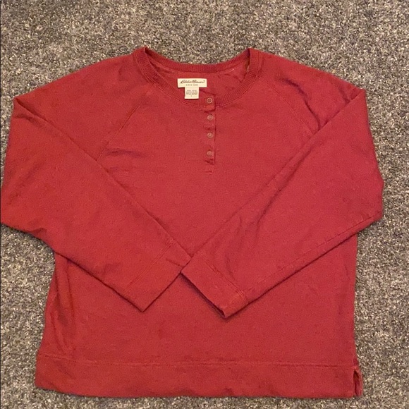 Eddie Bauer Rust Sweater- Large - Picture 5 of 6